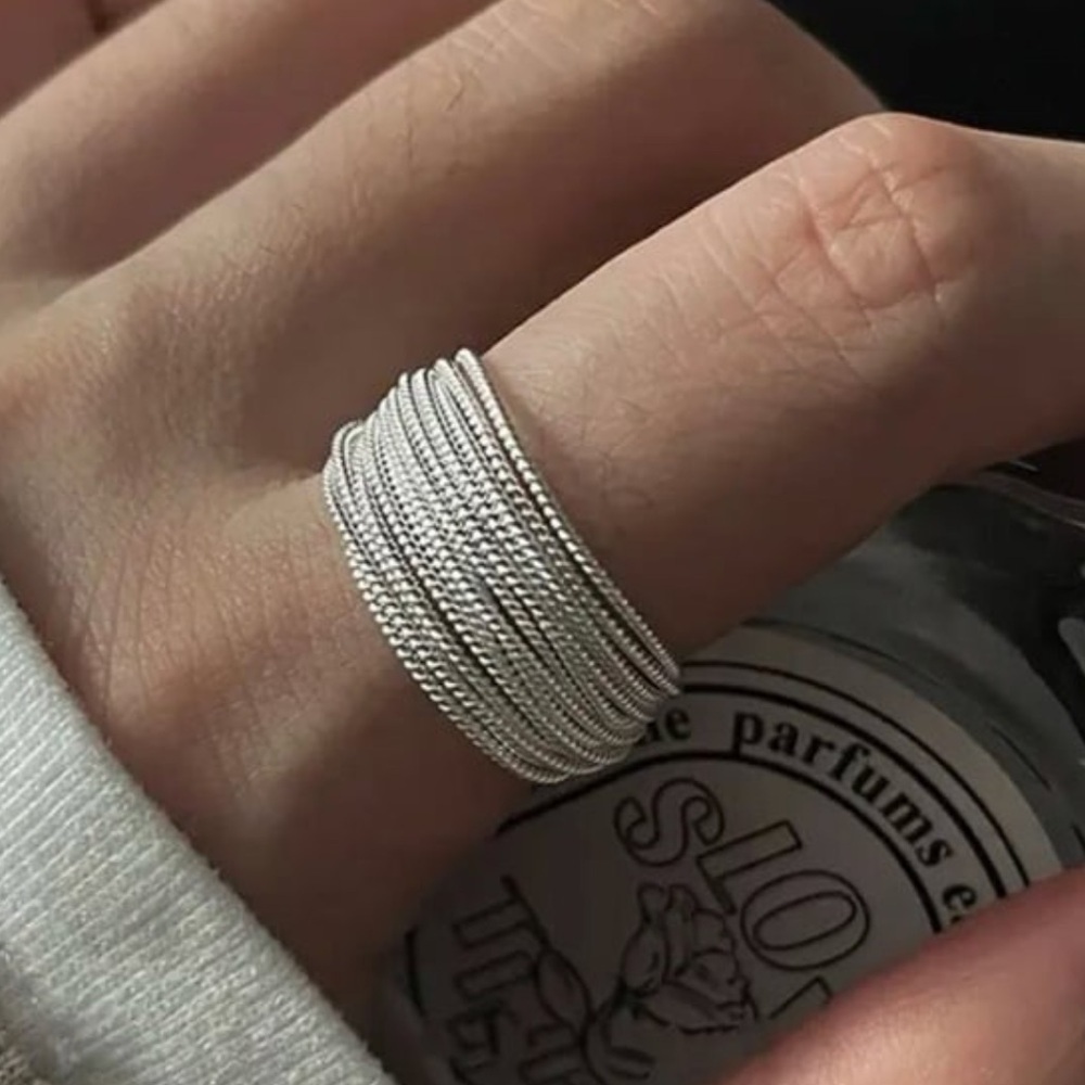 COPY - Sterling Silver Layered Wire Ring Brand New

Brand New
